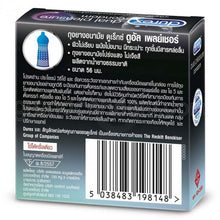 Load image into Gallery viewer, Durex Dual Pleasure Condoms with dots and lines, with delay ejaculation, 56 mm, 3-Pack