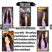 Load image into Gallery viewer, Semi-hand-tied hairpiece/wig for covering gray hair, baldness, thinning hair