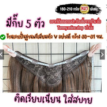 Load image into Gallery viewer, This is a thick, layered hair extension with a flat, cut-off end. It's beautifully made,