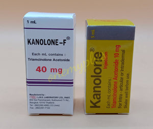 Kanolone 40 mg Acne Injection, Keloid, Clear Acne inflammation Without Acne Scars 1 ml.