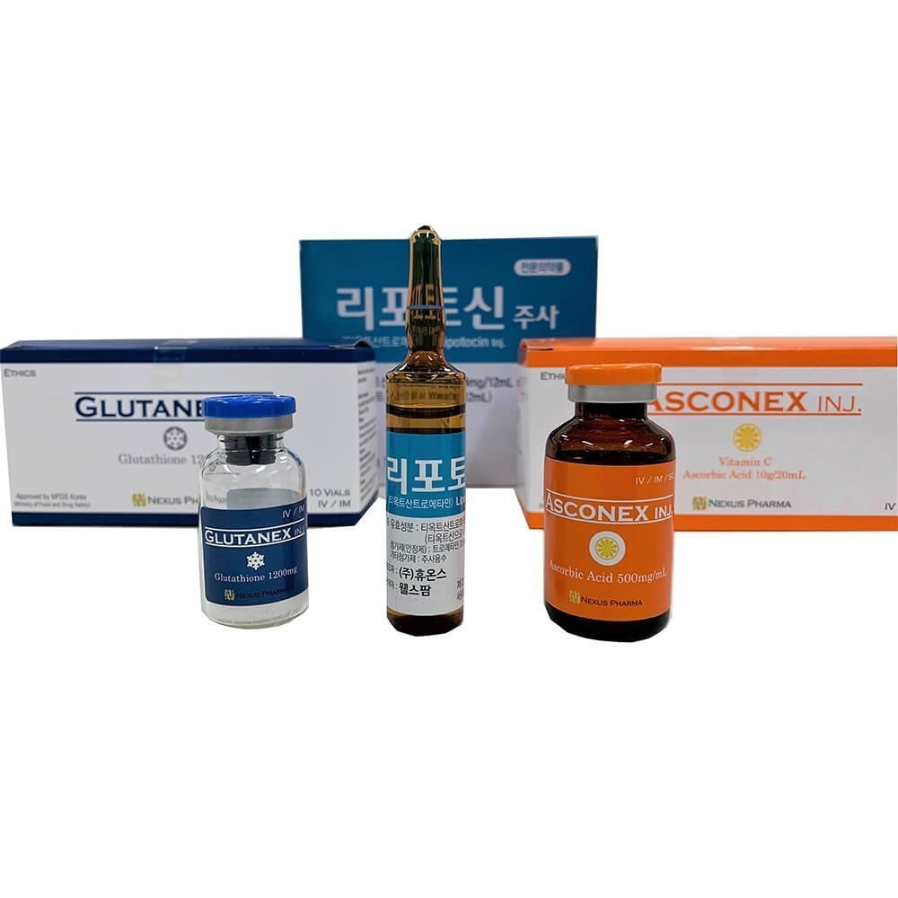 Glutanex iv Drip Liponex 300 Thai FDA 1 Set