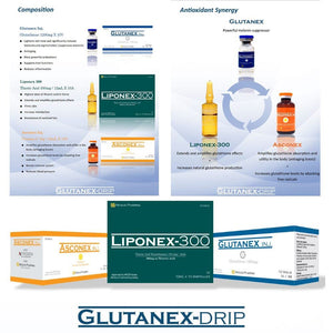 Glutanex iv Drip Liponex 300 Thai FDA 1 Set