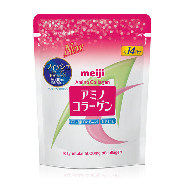 Meiji Amino Collagen Powder 28days 196g Beauty Refill Supplement