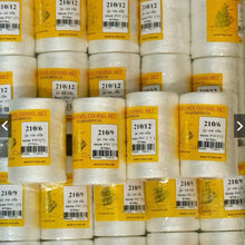 Load image into Gallery viewer, White nylon twine (Golden Sailboat brand) – suitable for weaving/knitting fishing nets and tying fishing hooks.