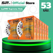 Load image into Gallery viewer, myONE Suprema Dots Condoms – Extra-large dots, textured surface, 53mm size,