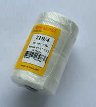 Load image into Gallery viewer, White nylon twine (Golden Sailboat brand) – suitable for weaving/knitting fishing nets and tying fishing hooks.