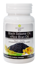 Load image into Gallery viewer, Suphap Osoth Black Sesame Oil and Rice Bran Oil (1 bottle of 30 capsules)