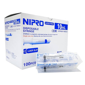 Nipro Syringe 10 ml Nasal Syringe  Latex Free1 Box 100 Pcs