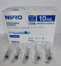 Load image into Gallery viewer, Nipro Syringe 10 ml Nasal Syringe  Latex Free1 Box 100 Pcs