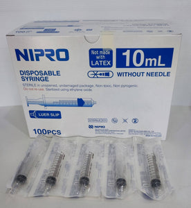 Nipro Syringe 10 ml Nasal Syringe  Latex Free1 Box 100 Pcs