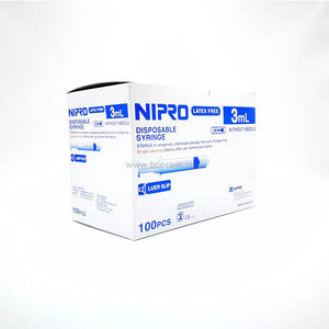 New Nipro Syringe 3 ml Nasal Syringe Latex Free1 Box 100 Pcs