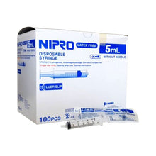 Load image into Gallery viewer, New Nipro Syringe 5 ml Nasal Syringe 5 cc Latex Free1 Box 100 Pcs