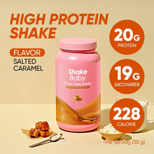 Load image into Gallery viewer, shake baby protein shake Salted carame 750g.