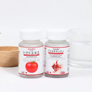 Tomin Gluta Tomato Extract Japan Anti Aging Brightening Smooth Clear Nourish