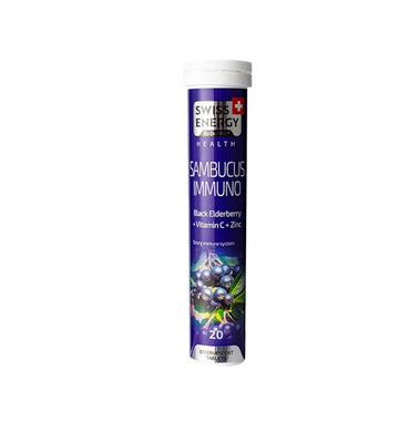 Swiss Energy Sambucus Immuno, effervescent vitamin tablets,