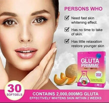 Load image into Gallery viewer, Gluta Primme Aura skin Whitening Lightening Max Glutathione 3 boxes x 30 cap.