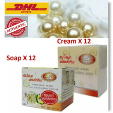 Load image into Gallery viewer, 12x SnowLotus Whitening Face Pearl Cream + Soap Anti Wrinkle Pimple Dark Spot