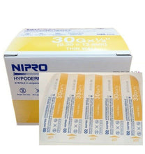 Load image into Gallery viewer, Nipro Hypodermic Needle 30g x 1/2&quot;Thin Wall Sterile 0.3 x 13 mm Science Lab
