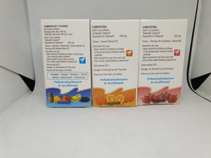 3 Set 9 Box New jelly Fruit Strawberry Orange 1 week pack 100 mg 3 flavours DHL Express