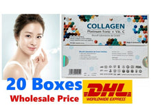 Load image into Gallery viewer, 20x Collagen Platinum Forte Vit C Biocell Skin Rejuvenation Whitening Anti Aging
