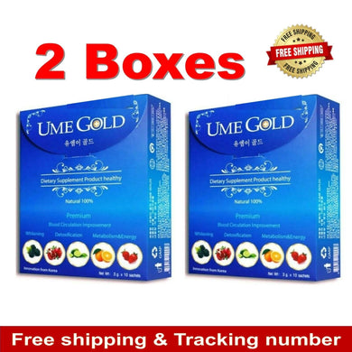 2x UME GOLD Metabolism Blood Circulation Anti Oxidant Energy Health 20 Sachets