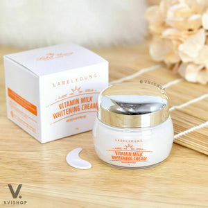 3X Label Young Shock Vitamin Milk Korean Cream Brighten Skin Reduce Dark Spot