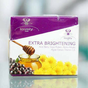 3X Lovely Extra Brightening Set Day+Sunscreen+Night Cream Restore Moisture Skin