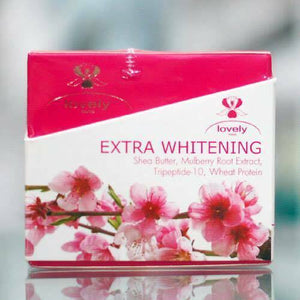 Lovely Extra Whitening Day Cream Hep Skin More Soft and Moist 18 g. New 2 Pcs.