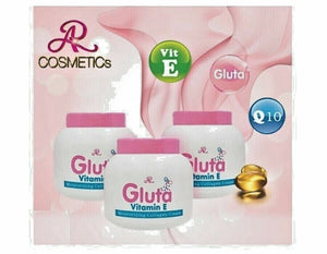 3pcs Aron Gluta Vitamin E Whitening & Moisturising Collagen Facial Cream 200ml