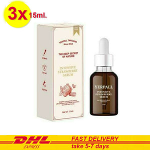 3x15ml YERPALL Intensive Strawberry Serum Reduce Redness Dark Spots Acne Scars