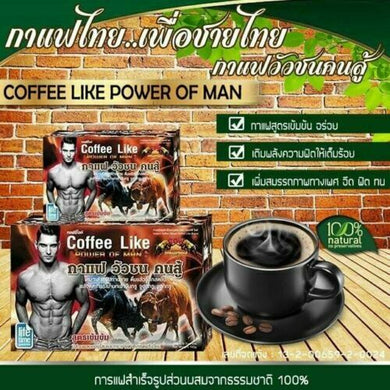 12 x Coffee Like Power of Man Empower Increase Happiness Natural Herbs