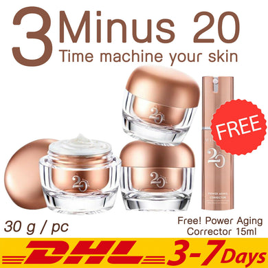 3x Minus 20 Pink Gold 24K Extract Anti Aging Wrinkle Whitening Rejuvenating 30 g