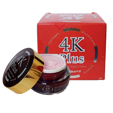 4K Plus Whitening Night Cream Goji Berry Natural Extracts . For Acne Skin
