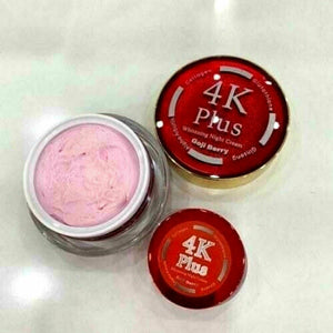 4K Plus Whitening Night Cream Goji Berry Natural Extracts . For Acne Skin