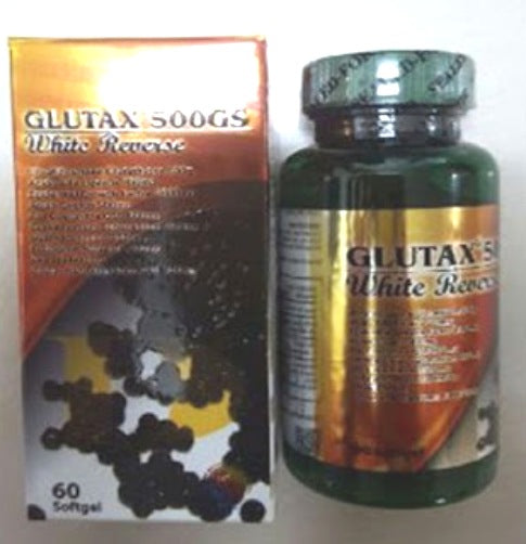 60 SOFTGEL 500GS WHITE REVERSE WHITENING GLUTATHIONE EDIBLE GLUTA PILLS