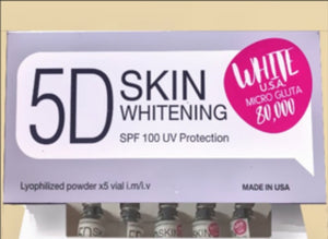 5D WHITE USA MICRO GLUTA 80000MG GLUTATHIONE SKIN WHITENING