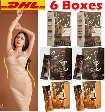 6 X Cal S Coffee, Cocoa, Thai Tea Dietary Supplement Weight Control