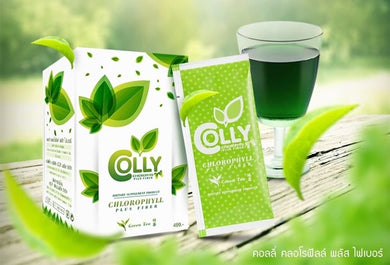 Colly Chlorophyll Plus Fiber Detox Green Tea Weight Loss Diet Drink Healthy