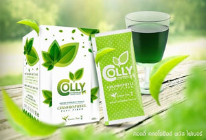 6X Colly Chlorophyll Plus Fiber Detox Green Tea Weight Loss Diet Drink Healthy