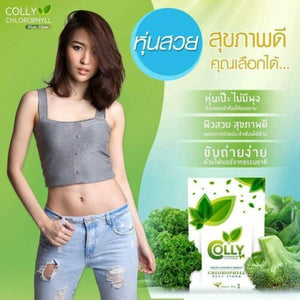 6X Colly Chlorophyll Plus Fiber Detox Green Tea Weight Loss Diet Drink Healthy