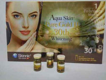 Load image into Gallery viewer, AQUA SKIN PURE GOLD II 30TH WHITENING GLUTATHIONE SKIN (SWISS)