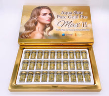 Load image into Gallery viewer, 10 Box AQUA SKIN PURE GOLD PRO MAX II (SWISS) DUALNA PICO-CELL EXTREME ULTIMATE WHITENING GLUTATHIONE