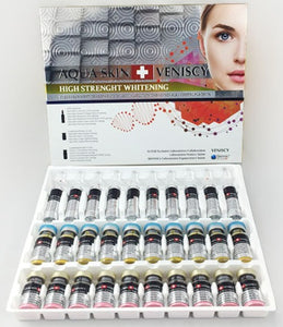 AQUA SKIN + VENISCY HIGH STRENGTH WHITENING (SWISS) WHITE GLUTATHIONE SKIN