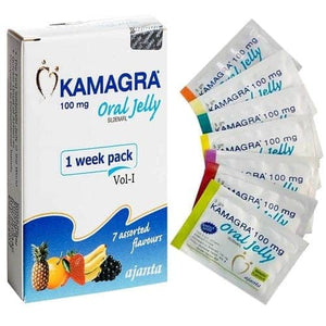 10X New Oral Jelly Fruit 1 Week 7 Sachets 100 mg. Low Price New Easy Snap Pack