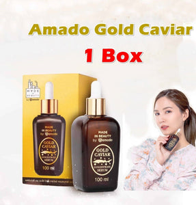 Caviar 24k gold serum Amado Hyaluronic Acid moisture Facial Skin 100 ml.