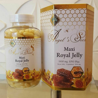 Angels Secret Maxi Royal Jelly 1,650 mg Concentrated Formula Anti Aging 365 Soft