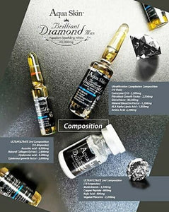 AQUA SKIN BRILLIANT DIAMOND MAX AQUAISM SPARKLING WHITE 80,000 MG WHITENING GLUTATHIONE SKIN (SWISS)