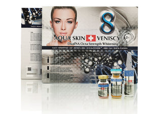 AQUASKIN + VENISCY 8 DUALNA OCTA STRENGTH WHITENING (SWISS) WHITE GLUTATHIONE SKIN