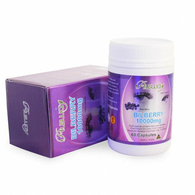 Ausway Billberry 10000mg. Support Eye Care Vitamins 60 Capsules Health Dry New