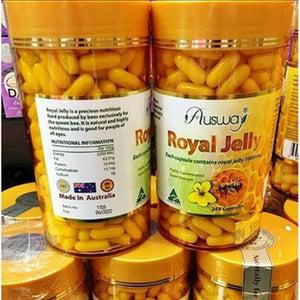 Ausway Royal Jelly 1,000 mg. Vitamins Look Younger Skin Smooth 365 Capsules New